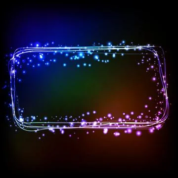 Abstract dark background with color light Stock Illustration