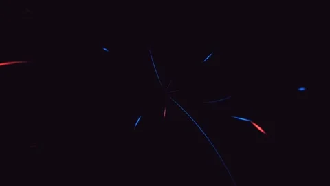 Abstract Dark Background with Colorful Light Streaks and Particles. Stock Footage 339915906