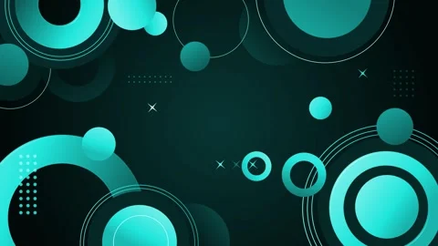Abstract dark background with concentric circles and dots, modern geometric.. 스톡 동영상 333909877