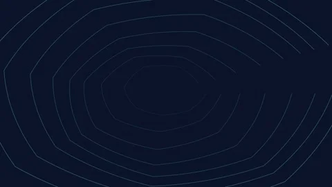 Abstract dark background with concentric dotted circular ripple patterns Stock Footage 338310746