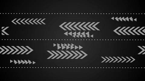 Abstract dark background with dotted horizontal lines and multiple bright c.. Stock Footage 337071766