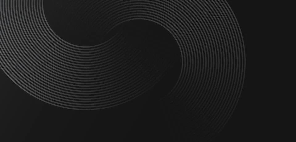 Abstract dark background featuring dynamic curved lines in smooth wave patterns Stock Illustration
