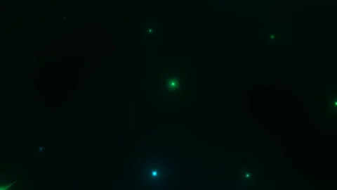 Abstract dark background featuring flickering glowing green and blue light .. Stock Footage 345391498