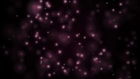 Abstract dark background featuring floating soft purple glowing bokeh parti.. Видео 343428803