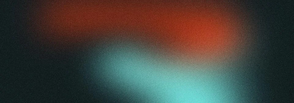 Abstract dark background featuring soft blended orange and cyan gradients w.. Illustration