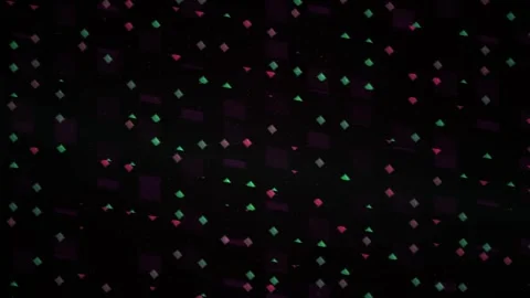 Abstract dark background with flickering small glowing color particles movi.. Stock Footage 346320244