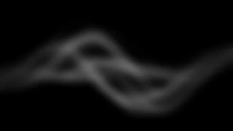 Abstract Dark Background with Flowing Monochrome Waves and Smooth Ethereal .. Stock Footage 346443417