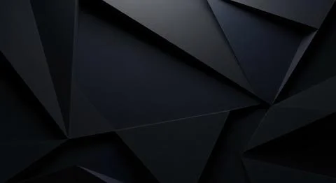 Abstract dark background with geometric triangular shapes and modern design.. Stock Illustration