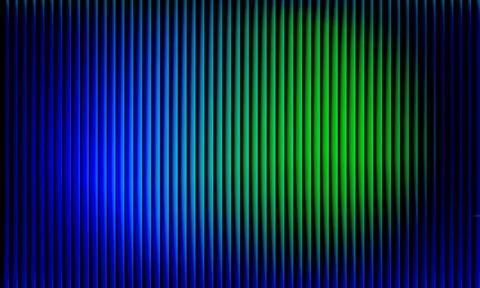 Abstract Dark Background with Glowing Blue and Green Vertical Lines and Gra.. 库存插图