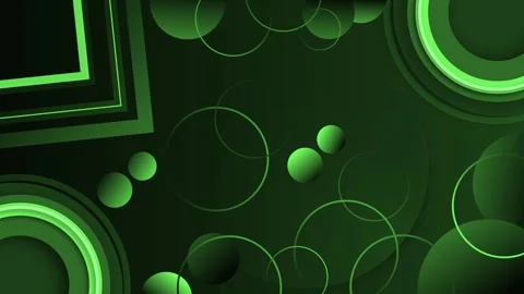 Abstract dark background with glowing circles rings and geometric shapes an.. Видео 337877207