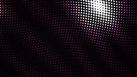 Abstract Dark Background with Glowing Halftone Dots Pattern. Stock Footage 334428465