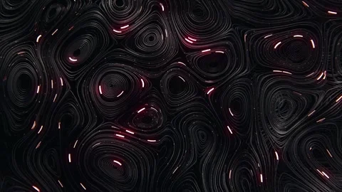 Abstract dark background with glowing red particles moving Stock Footage 327518349