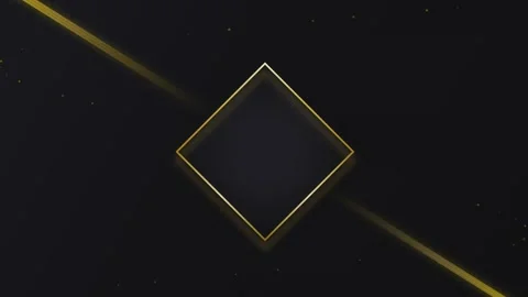 Abstract dark background with golden frame and particles elegant luxurious .. Stock Footage 341025090