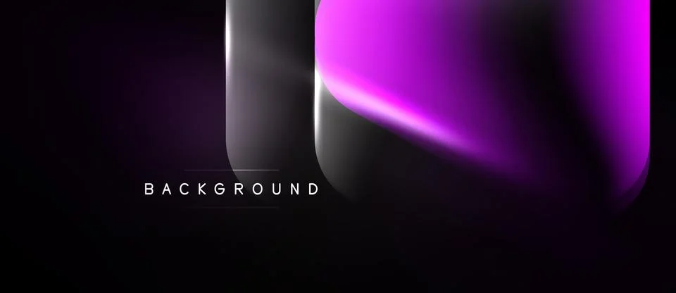 Abstract dark background. Gradient purple, black hues create modern design. Stock Illustration