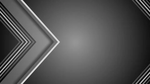 Abstract dark background with layered chevron arrow shapes and accent lines.. Stock Footage 337085112
