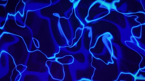 Abstract dark background with liquid electric neon lines, top view. Liquid .. Stock Footage 265799625