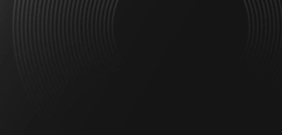 Abstract dark background with minimalist circular wave patterns in elegant grey Stock Illustration