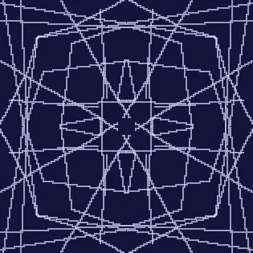 Abstract dark background with moving and flashing star Stock Illustration