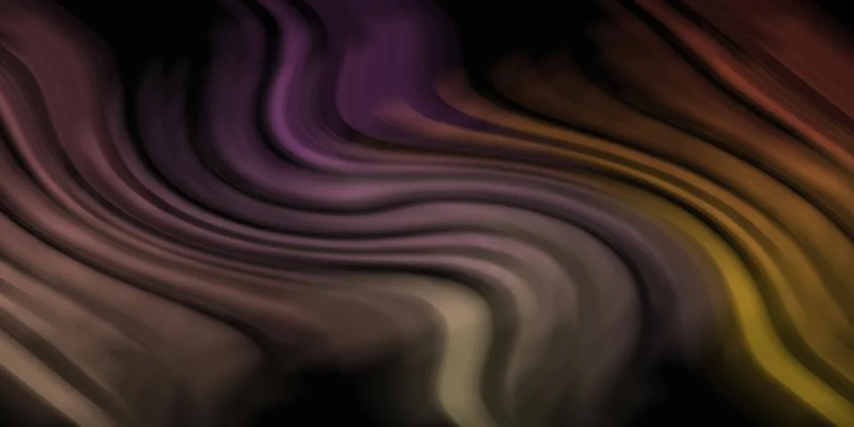 Abstract dark background with multi-color wavy fluid gradients Stock Illustration
