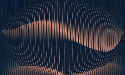 Abstract Dark Background with Muted Copper Spherical Distortion and Grainy .. 스톡 일러스트