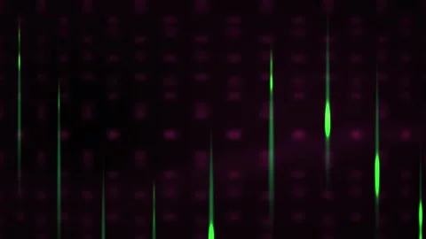 Abstract Dark Background with Neon Green Light Streaks and Geometric Pattern. Stock Footage 333910697