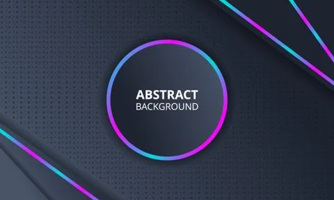 Abstract Dark Background With Neon Light Stock Illustration