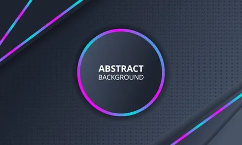 Abstract Dark Background With Neon Light Stock-Illustration