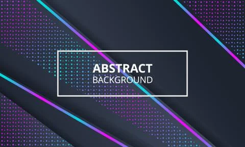 Abstract Dark Background With Neon Light Stock Illustration
