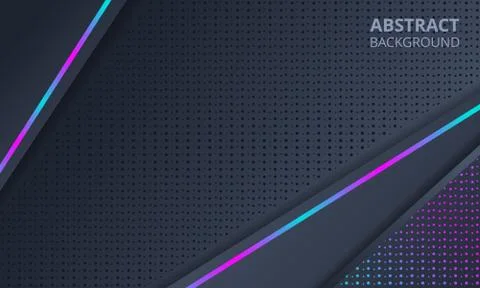 Abstract Dark Background With Neon Light Stock Illustration