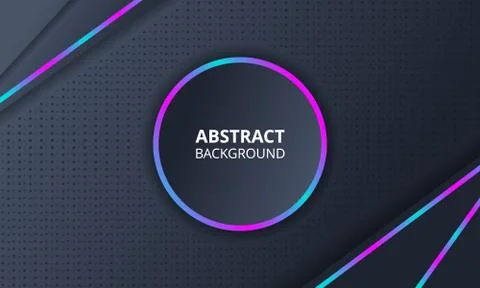 Abstract Dark Background With Neon Light Stock Illustration