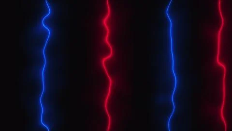 Abstract dark background with neon vertical lines, computer generated. 3d render Stock Illustration