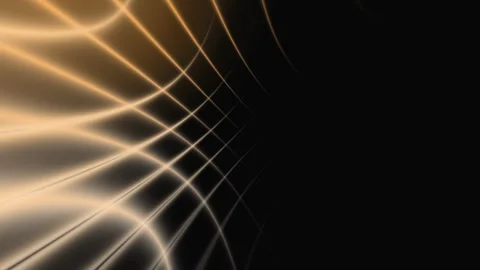 Abstract dark background with orange intersecting lines that radiate Vidéo 334784930
