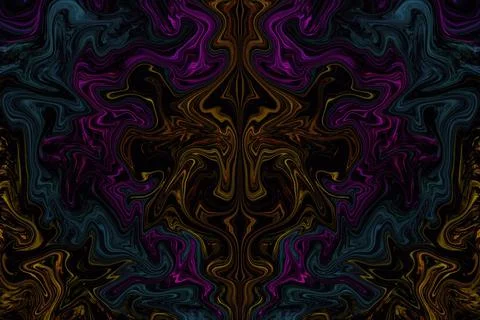 Abstract dark background with ornament Stock Illustration