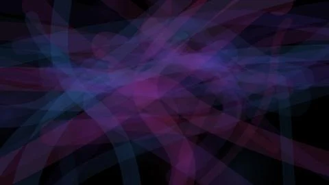Abstract dark background with overlapping blue and purple transparent shapes Ilustración de archivo