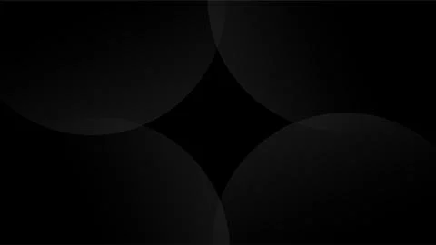 Abstract dark background with overlapping geometric circles and minimalist .. Stock Illustration