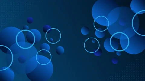 Abstract dark background with overlapping translucent circles modern geomet.. Stock Footage 335098639