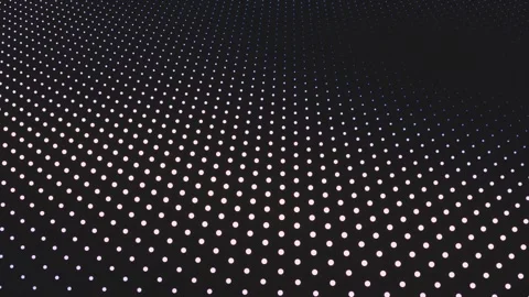 Abstract dark background with a pattern of white and blue dots creating a sense Stock Footage 347882006