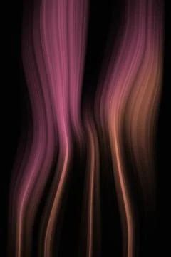 Abstract Dark Background with Pink and Copper Vertical Wavy Motion Blur Lines Stock Illustration