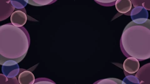 Abstract Dark Background with Pink Shapes. 库存影片 331358847