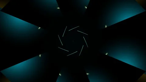 Abstract Dark Background with Rotating Shapes. Stock Footage 329240521