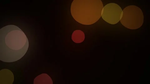 Abstract dark background with slow floating translucent glowing bokeh circles in Stock-Footage 347080928