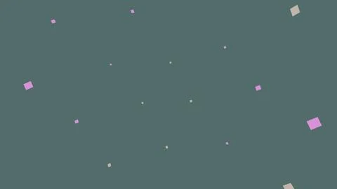 Abstract dark background with small floating geometric squares イラスト素材