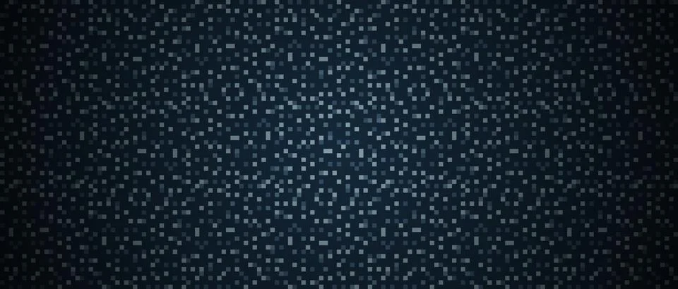 Abstract dark background of small squares or pixels. Digital technology bac.. Stock Illustration