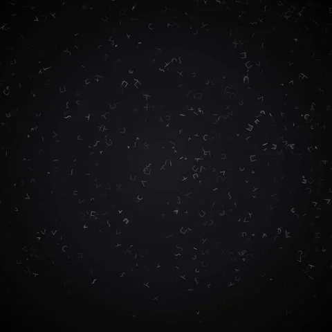 Abstract dark background with small white particles and light dust Stock Footage 346283628