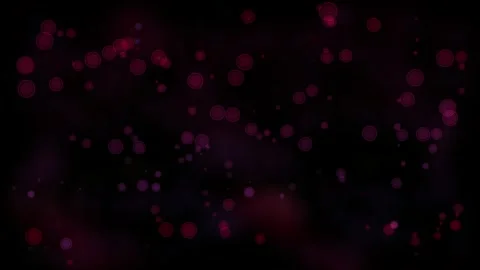 Abstract dark background with soft bokeh and red glowing dots Vídeos de archivo 335174776