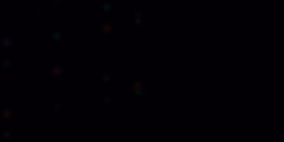 Abstract dark background with soft colorful glowing dots Stock Illustration