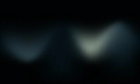 Abstract dark background with soft ethereal glowing light waves and smoky t.. Stockillustratie