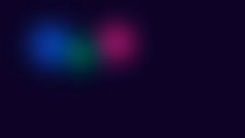 Abstract dark background with soft glowing circles of vibrant light Видео 338309616