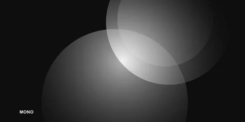 Abstract dark background with soft glowing light circles イラスト素材