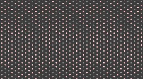 Abstract dark background with subtle pink and gray polka dots forming a flowi Stock Illustration